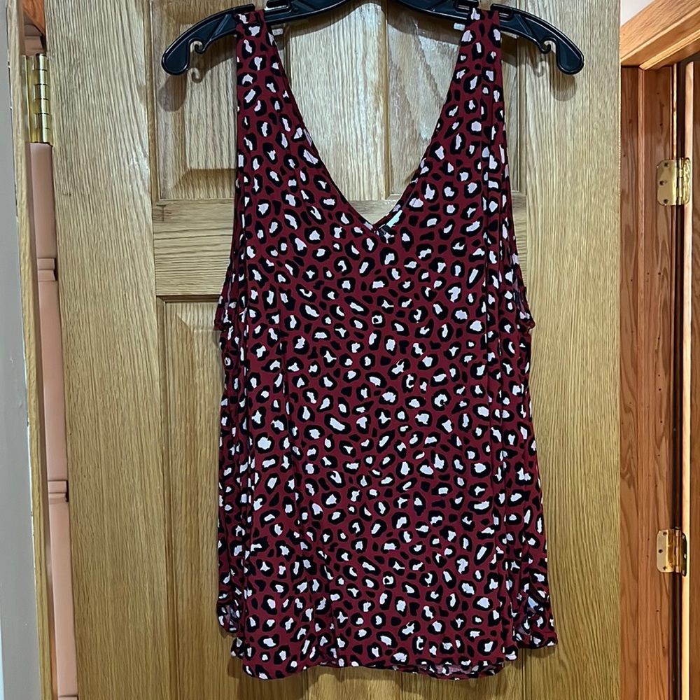 Cheetah print tank top